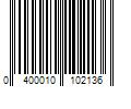 Barcode Image for UPC code 0400010102136