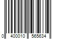 Barcode Image for UPC code 0400010565634