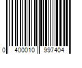 Barcode Image for UPC code 0400010997404