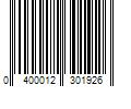 Barcode Image for UPC code 0400012301926