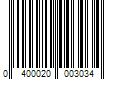 Barcode Image for UPC code 0400020003034