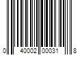 Barcode Image for UPC code 040002000318