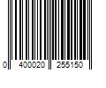 Barcode Image for UPC code 0400020255150