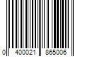 Barcode Image for UPC code 0400021865006