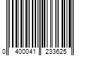 Barcode Image for UPC code 0400041233625