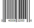 Barcode Image for UPC code 040009320006