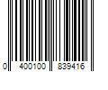 Barcode Image for UPC code 0400100839416