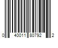 Barcode Image for UPC code 040011807922