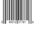 Barcode Image for UPC code 040012017818