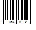 Barcode Image for UPC code 0400182934023