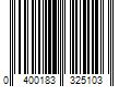 Barcode Image for UPC code 0400183325103