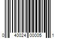 Barcode Image for UPC code 040024000051