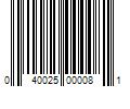 Barcode Image for UPC code 040025000081