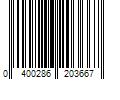 Barcode Image for UPC code 0400286203667