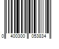 Barcode Image for UPC code 0400300053834