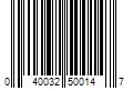 Barcode Image for UPC code 040032500147