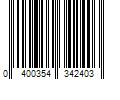 Barcode Image for UPC code 0400354342403