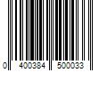 Barcode Image for UPC code 0400384500033