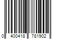 Barcode Image for UPC code 0400418781902