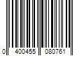 Barcode Image for UPC code 0400455080761