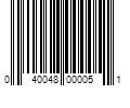 Barcode Image for UPC code 040048000051