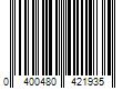 Barcode Image for UPC code 0400480421935