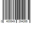 Barcode Image for UPC code 0400549294265