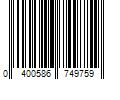 Barcode Image for UPC code 0400586749759