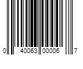 Barcode Image for UPC code 040063000067