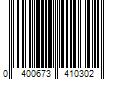 Barcode Image for UPC code 0400673410302