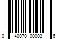 Barcode Image for UPC code 040070000036