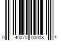 Barcode Image for UPC code 040070000081