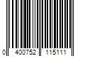 Barcode Image for UPC code 0400752115111