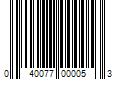 Barcode Image for UPC code 040077000053