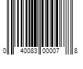 Barcode Image for UPC code 040083000078