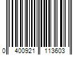 Barcode Image for UPC code 0400921113603