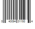 Barcode Image for UPC code 040094311934