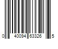 Barcode Image for UPC code 040094633265