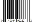 Barcode Image for UPC code 040094922222