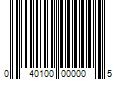 Barcode Image for UPC code 040100000005