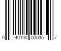 Barcode Image for UPC code 040100000357