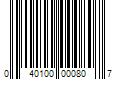 Barcode Image for UPC code 040100000807