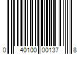 Barcode Image for UPC code 040100001378