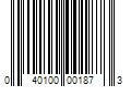 Barcode Image for UPC code 040100001873