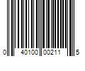 Barcode Image for UPC code 040100002115