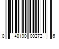 Barcode Image for UPC code 040100002726