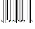 Barcode Image for UPC code 040100002733