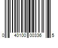 Barcode Image for UPC code 040100003365