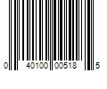 Barcode Image for UPC code 040100005185