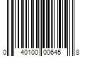 Barcode Image for UPC code 040100006458